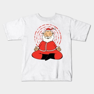 Santa Claus Yoga Kids T-Shirt